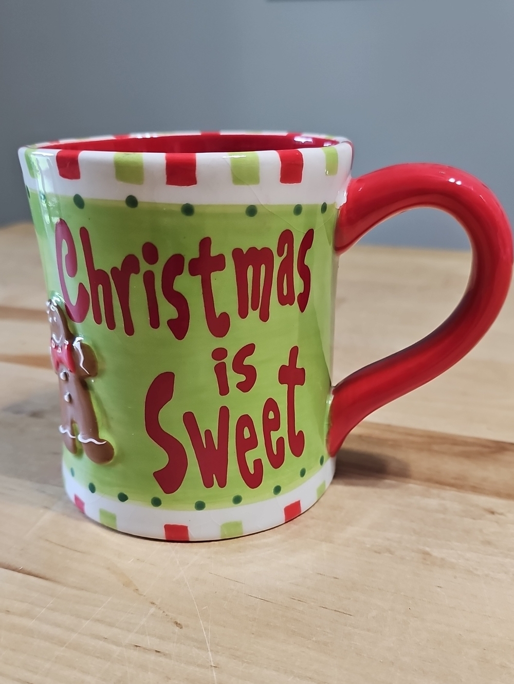 Cracker Barrel Christmas Is Sweet Gingerbread Coffee Mug Cup